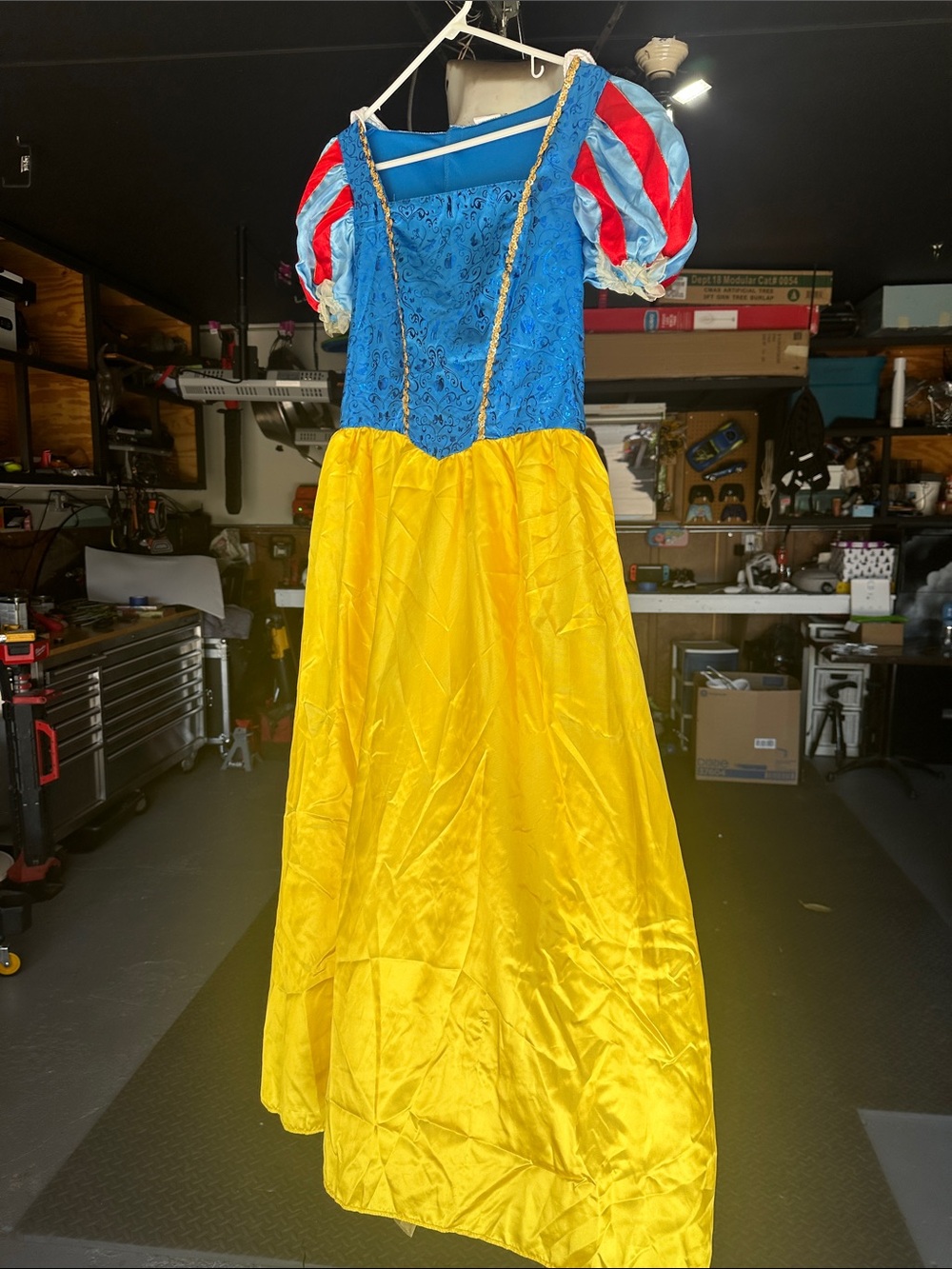 Disney Princess Costume Dress in Blue, Red & Yellow